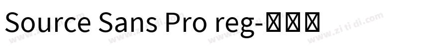 Source Sans Pro reg字体转换 Source Sans Pro reg字体转换